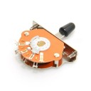 Interruptor de 5 vías para guitarra eléctrica Pieza de repuesto para pastilla Cambio de posición Interruptor de palanca Herrajes para guitarra 2 tornillos de montaje 3