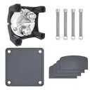 Interruptor de batería 69 x 69 x 75 mm Desconector principal de acumulador 12–48 V Interruptor giratorio con contactos de cobre para coche barco 4