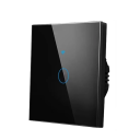 Interruptor de parede táctil inteligente WiFi 220V 1 gang 433MHz Painel de vidro moderno Controlo através da aplicação iOS Android Smart Home 1