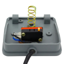 Interruptor de pie para máquinas de soldadura pedal de retorno automático SPDT 0-400 V 0-10 A 8 x 8 x 3,5 cm gris para el control de soldadoras y máquinas a pie 5