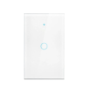 Întrerupător tactil inteligent de perete WiFi Bluetooth 1 canal 12 x 7,2 cm Iluminare de fundal LED Control mobil Alexa Google Home Sticlă securizată 4