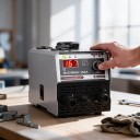 Invertorová zváračka MIG a MMA 160 A Technológia IGBT Pre trubičkový drôt 0,8 a 1,0 mm Displej prúdu Biela Do domácej dielne 3
