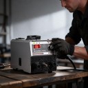 Invertorová zváračka MIG a MMA 160 A Technológia IGBT Pre trubičkový drôt 0,8 a 1,0 mm Displej prúdu Biela Do domácej dielne 5