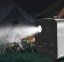 Invertorový generátor se svítilnou 151Wh 200W 220V Přenosná nabíjecí stanice pro kempování 23,7 x 9 x 11,5 cm 3
