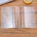 Invólucro transparente para passaporte em PVC Invólucro protetor fino em forma de livro com bolsos para as capas do documento Cantos arredondados 2