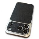 iPhone 18 Pro Bőrtextúrás Tok Matt Felület Ütésálló Csúszásgátló Ujjlenyomat-ellenálló Védelem 12