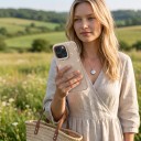 iPhone 18 Pro Etui Blomsterdesign med Margueritter Beskyttende Cover Forhøjet Kamera Ramme Beskyttelse af Sider og Kanter 20