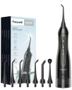 Irigateur buccal portable pour le nettoyage des espaces interdentaires 300 ml Douche buccale avec 7 embouts Irrigateur dentaire électrique sans fil pour l'hygiène buccale 20 x 5 cm 2