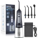 Irigateur buccal portable pour le nettoyage des espaces interdentaires avec 4 modes IPX7 Douche buccale étanche pour le nettoyage des dents de 300 ml Irrigateur dentaire électrique sans fil pour l'hygiène buccale 22 x 8 cm 2