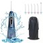 Irigator oral portabil cu 5 moduri IPX8 Irigator oral impermeabil pentru curățarea dinților Irigator electric fără fir de 300 ml Jet de apă dentară pentru îngrijirea bucală 21,5x8,5cm 3