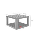 Íróeszköz tartó 96 nyílással 4,5×14,5×9 cm műanyag szervező tollak, filcek, színes ceruzák és ecsetek számára íróasztalra 4