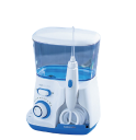 Irrigador oral elétrico com capacidade de 800 ml Limpeza elétrica dos espaços interdentais com 5 pontas Chuveiro oral para cuidados dentários com pressão de água ajustável 16,5 x 13 x 21,9 cm 2