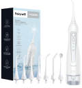 Irrigador oral portátil para limpeza de espaços interdentários 300 ml Chuveiro oral com 7 bicos Irrigador dental elétrico sem fios para higiene oral 20 x 5 cm 3