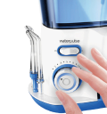 Irrigateur buccal électrique de 800 ml Nettoyeur d'espace interdentaire électrique avec 5 buses Douche buccale pour soins dentaires avec pression d'eau réglable 16,5 x 13 x 21,9 cm 3