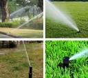 Irrigatore da giardino estraibile regolabile 45–360° lunghezza 18,5 cm connessione 3/4" per irrigazione automatica del prato 5