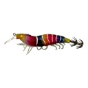Isca de camarão 10,5 cm Isca artificial a brilhar com coroa de anzóis e patinhas Para a pesca de lulas, sépias e peixes predadores 9