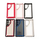 Iskunkestävä suojakuori Samsung Galaxy S26 Ultra:lle läpinäkyvillä taustoilla, vahvistetut kulmat, PC ja TPU, kestävä suojakuori S26 19