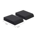 Isolatieschuim onderstellen voor studiomonitors set van 2 stuks schokbestendig dempingsschuim 23 x 32 cm zwart voor luidsprekers op tafel en plank 3