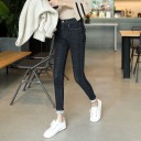 Isolerede skinny jeans til kvinder 4