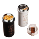 Isolierte Thermoskanne mit doppeltem Trinken Strohhalm und Öffnung 600 ml Edelstahl 316/304 mit Druckverschluss für Kaffee Tee und den täglichen Gebrauch 9