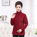 Isoliertes Damen-Sweatshirt mit Reißverschluss 1