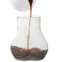 Italospohár 450 ml-es üveg, átlátszó, kávéhoz, tejhez vagy vízhez, otthoni használatra 6