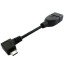 Ívelt adapter Micro USB - USB 2.0 1