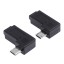 Ívelt Micro USB adapter 2 db 4