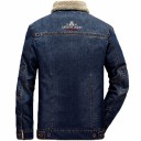 Jachetă bărbătească din denim cu blană J1415 3