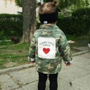 Jachetă de camuflaj pentru fete 4