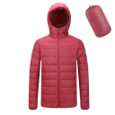 Jachetă de iarnă pentru bărbați Unisex cu protecție împotriva vântului cu glugă Închidere cu fermoar Jachetă din poliester cu broderie 3