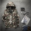 Jachetă de primăvară pentru bărbați cu design de camuflaj J751 8