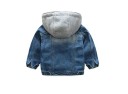 Jachetă din denim pentru copii cu glugă 2