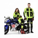 Jachetă reflexivă pentru motocicletă Unisex Guler în picioare și buzunare cu fermoar Mâneci și talie ajustabile Poliester și nylon Galben neon 7