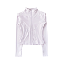 Jachetă sport pentru femei cu guler înalt Croială slim fit Material cu uscare rapidă Design funcțional respirabil Jachetă ușoară pentru antrenament 13