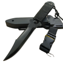 Jagtkniv 21,6 cm Taktisk fastklinge rustfrit stål Med skede Udendørskniv til naturen Camping Vandring Bushcraft Overlevelsesudstyr 1