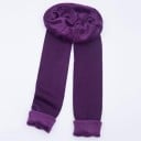 Jambiere elastice de iarnă pentru femei - Violet 1