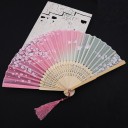 Japanese Fan with Floral Motif 11