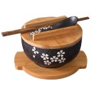 Japanilainen keittokulho aterimineen 2
