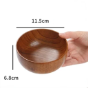 Japanilainen puinen kulho 300 ml 6,8 x 11,5 cm perinteinen luonnonpuukulho kevyt ympäristöystävällinen kulho keitolle riisille sushille aasialaista 2