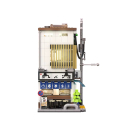 Japanilainen talo 12.8 x 15.2 x 24.3 cm Arkkitehtoninen rakennussarja 1108 kpl Luova kauppa kahvila teetupa Mini talo lapsille USB valo 2