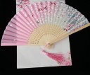 Japansk solfjäder med blommotiv 36
