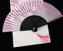 Japansk vifte med blomstermotiv 14