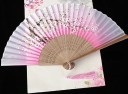 Japansk vifte med blomstermotiv 18
