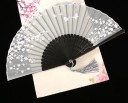 Japansk vifte med blomstermotiv 20