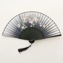 Japansk vifte med blomstermotiv 27