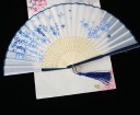 Japansk vifte med blomstermotiv 32
