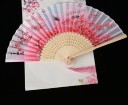 Japansk vifte med blomstermotiv 38