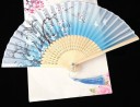 Japansk vifte med blomstermotiv 10