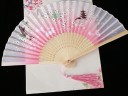 Japansk vifte med blomstermotiv 12